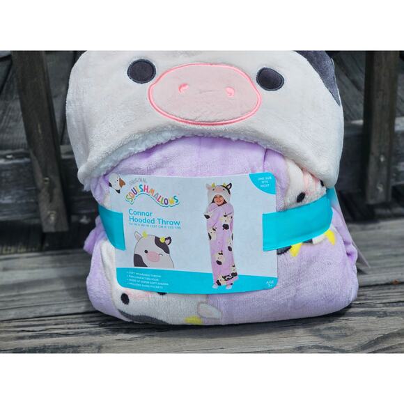 Squishmallows Connor Hooded Throw 50x40 - Picture 2 of 6
